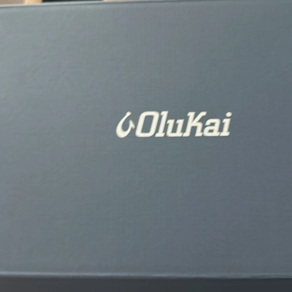 Olukai Navy Kids Slip-On Shoes